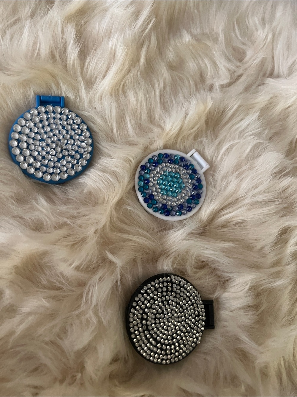 Crystal Embellished Compact Mirror - Blue, White, Black


Bedazzled